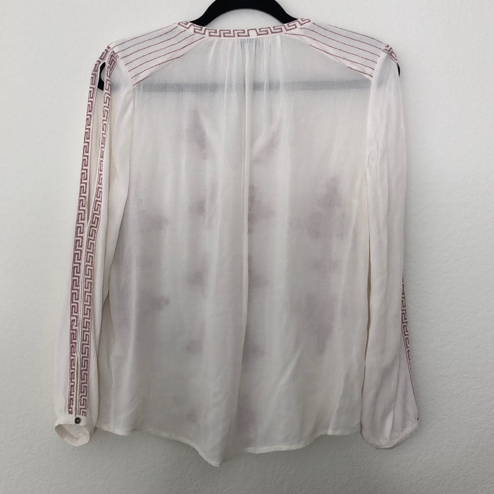 ✖️SOLD✖️Lucky Brand Embroidered Peasant Top - Picture 5 of 7